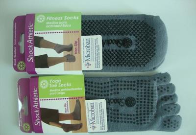 【廠家專業(yè)生產(chǎn)點(diǎn)塑瑜伽襪 LOGO無指/趾瑜伽襪子 全棉五趾襪】價格_廠家_圖片 -